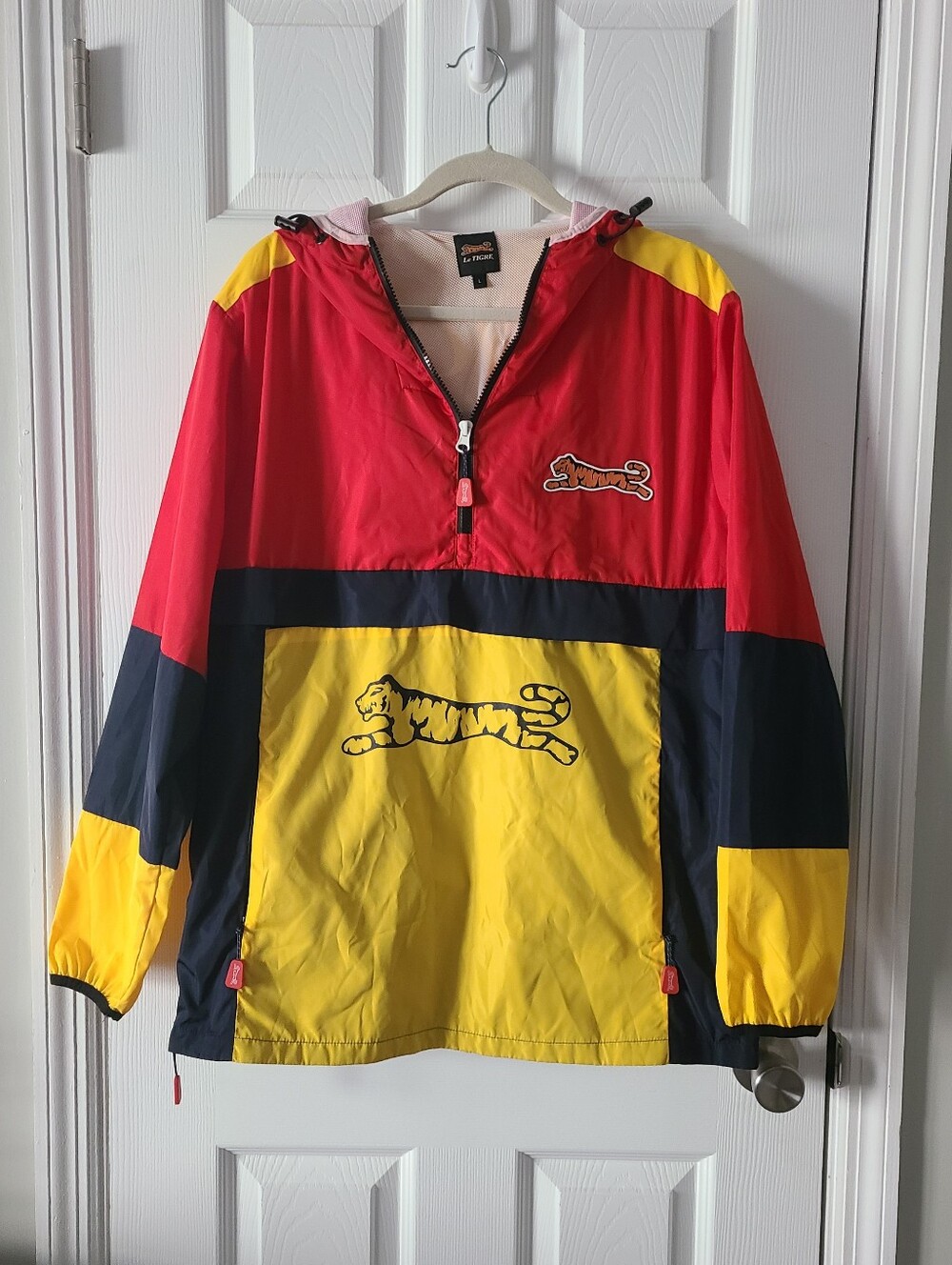 Le Tigre Color Block Logo Windbreaker